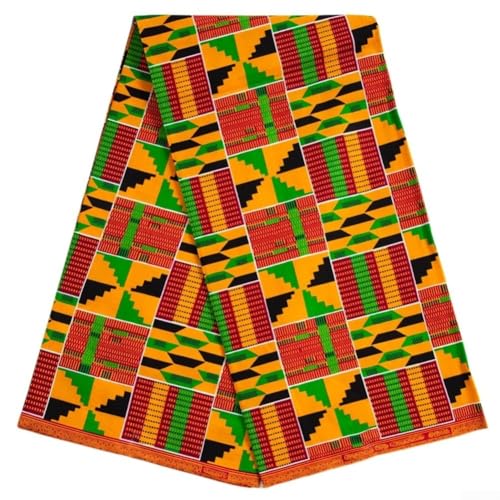 Tissu africain en pur coton Ankara premium de 5,8 m pour tailleurs