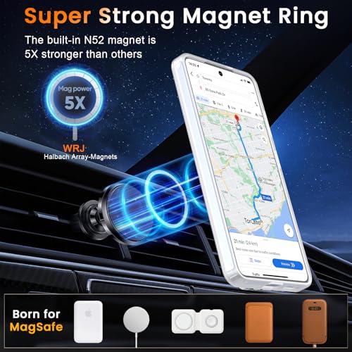 Image of WRJ Magnetic Case for Samsung Galaxy S23 6.1-Inch,Matte Clear