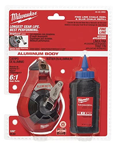 Milwaukee 48-22-3992 Chalk/Rl F in 100'Blu, 2 Piece Set
