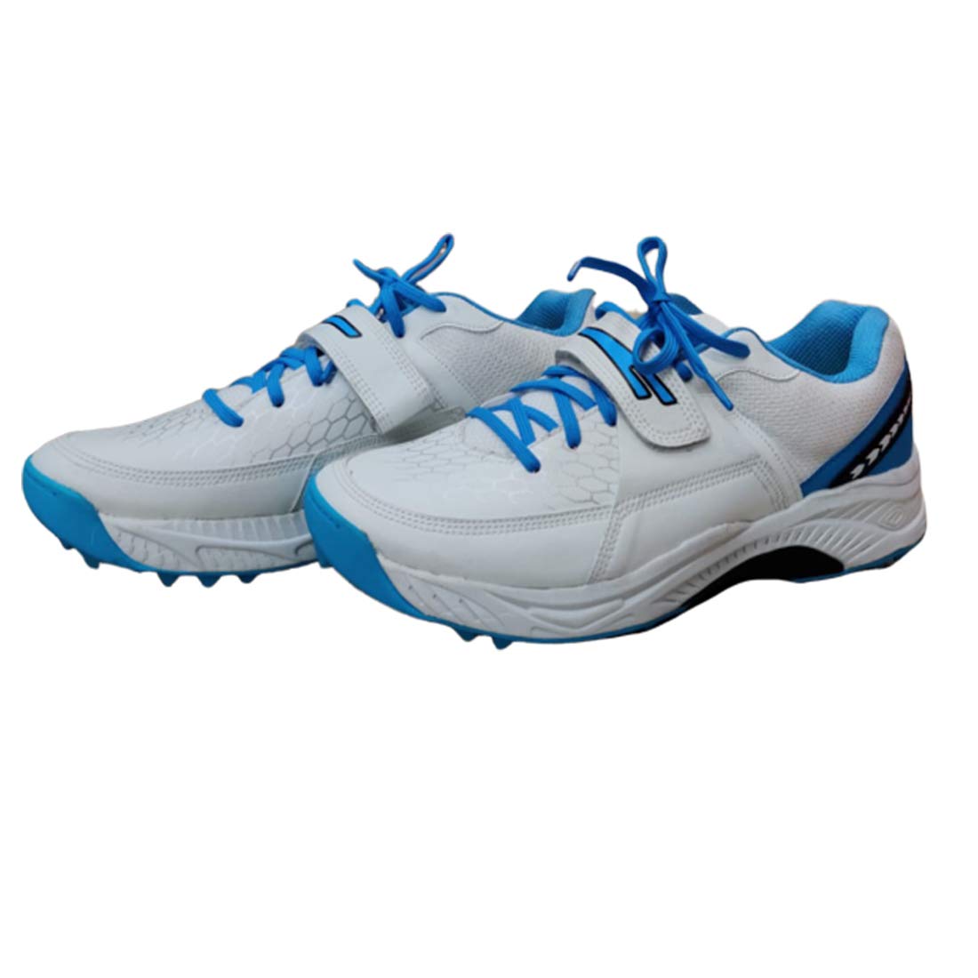SEGA Reach White/Blue Rubber Spike Cricket Shoes - 11 UK/India (B084JJXV3S) Amazon Price History, Amazon Price Tracker