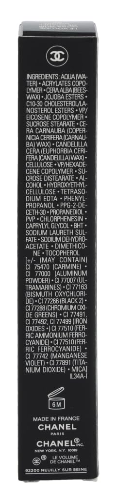 Chanel Mascara, Cha191310 Gr, Nero Intenso, 6 G