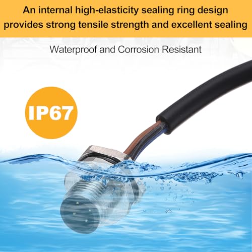 Conector eléctrico hembra M12 4 pines cable aviación 250V adaptador para sensor industrial 3