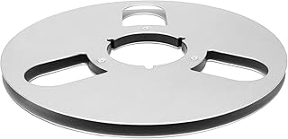 Carretel Vazio de 1/4 de 10 Polegadas, Liga de Alumínio, 3 Furos, Carretel Aberto, Fita de Som, Peça de Máquina de Abertura de Carretel Vazio para (Prata)