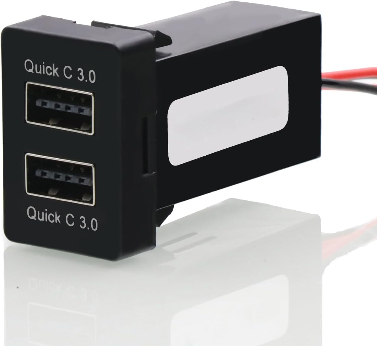 QC3.0 Dual USB Power Socket, Quick Charge Car Charger USB Adapter for Smart Phone PDA iPad iPhone Android GPS Use for Toyota