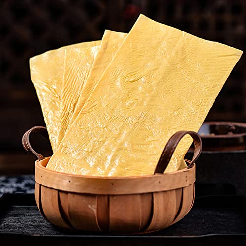 Tofu Skin Dried Fried Soybean Tofu Skin Vegan Food China Specialty Snacks Dry Goods Soy Products, Vegetarian, Non-Gmo,Doufupi Youdoupi, 500G/17.63Oz #TOP5