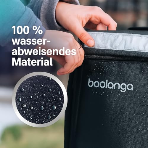 Boolanga Telescopic Cubic 89L – Isolierte Liefertasche erweiterbar & faltbar | Wasserdicht, Thermotasche für Pizza, Essen, Getränke | Reflektierend & strapazierfähig