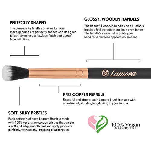 Makeup Eye Brush Set - Eyeshadow Eyeliner Blending Crease Kit - Best Choice 7 Essential Makeup Brushes - Pencil, Shader, Tapered, Definer - Last Longer, Apply Better Makeup & Make You Look Flawless - Thumbnail 3