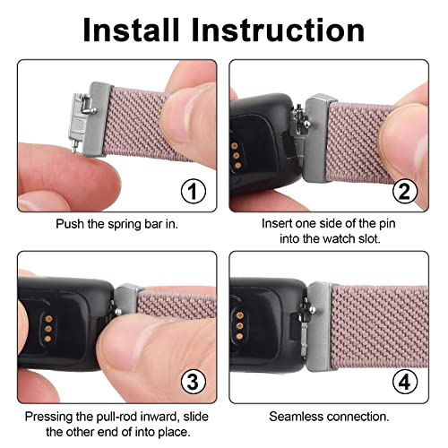 Vancle Elastic Straps Compatible with Fitbit Inspire 2 / Fitbit Inspire/Inspire HR for Women/Men - Image 3