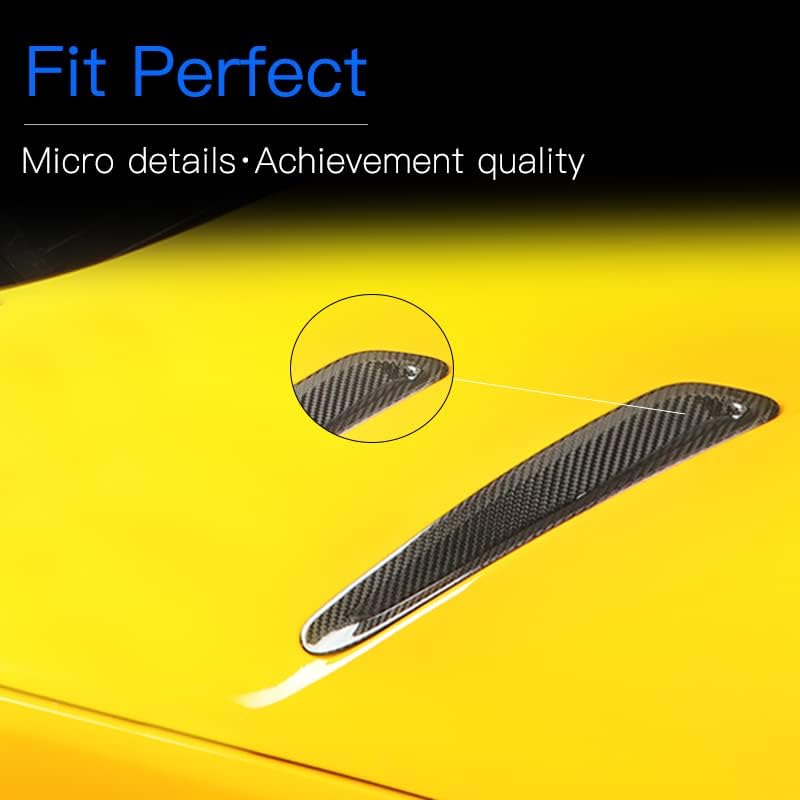 Miniatura 8 de JSWAN - Kit de cuerpo de entrada de aire de fibra de carbono real para capó de automóvil, cubierta de panel de decoración para GR Supra A90