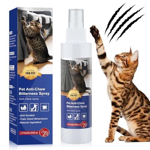 Wuxptrn Cat Deterrent Spray. Cat Deterrent Indoor for Cats & Kittens. Cat...