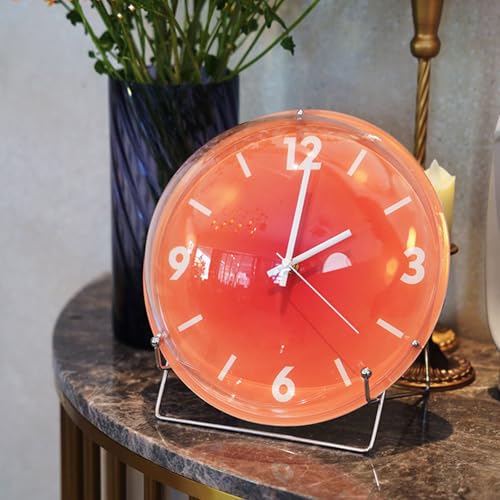 Reloj de dormitorio con efecto atardecer para mesitas de noche modernas 4