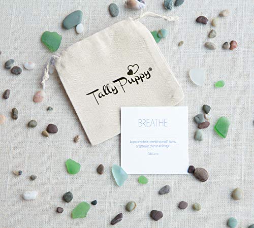 Tally Puppy Cuff Bracelet – Breathe - Bangles For Women - Breathe Bracelet - Mantra Bracelet - Engraved Bangle - 18K Yellow Gold Plated Stainless Steel #TOP3