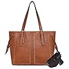 Montana-West-Tote-Bags-Large-Leather-Purses-and-Handbags-for-Women-Top-Handle-Shoulder-Satchel-Hobo-Bags Montana West Large Leather Tote Bags for Women Cute Concealed Carry Shoulder Bags Handbags with Gun Holster MWC-H1002BR