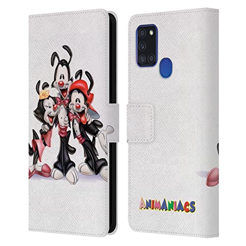 Étui Galaxy A21s Animaniacs résistant aux rayures avec porte-cartes
