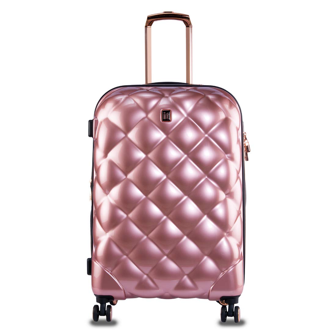 | St. Tropez | Polycarbonate | Hard Sided | Medium| Expandable | Metallic Rose Gold| 8 Wheel |Trolley Suitcase-68cm-image-17