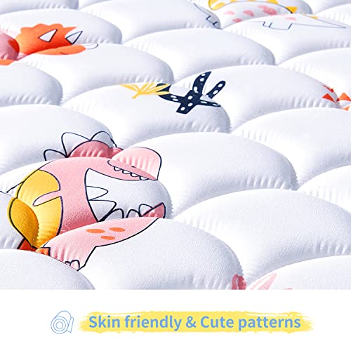 image for Excibubblebearbb Premium Foam Crib & Toddler Mattress–Breathable, Co