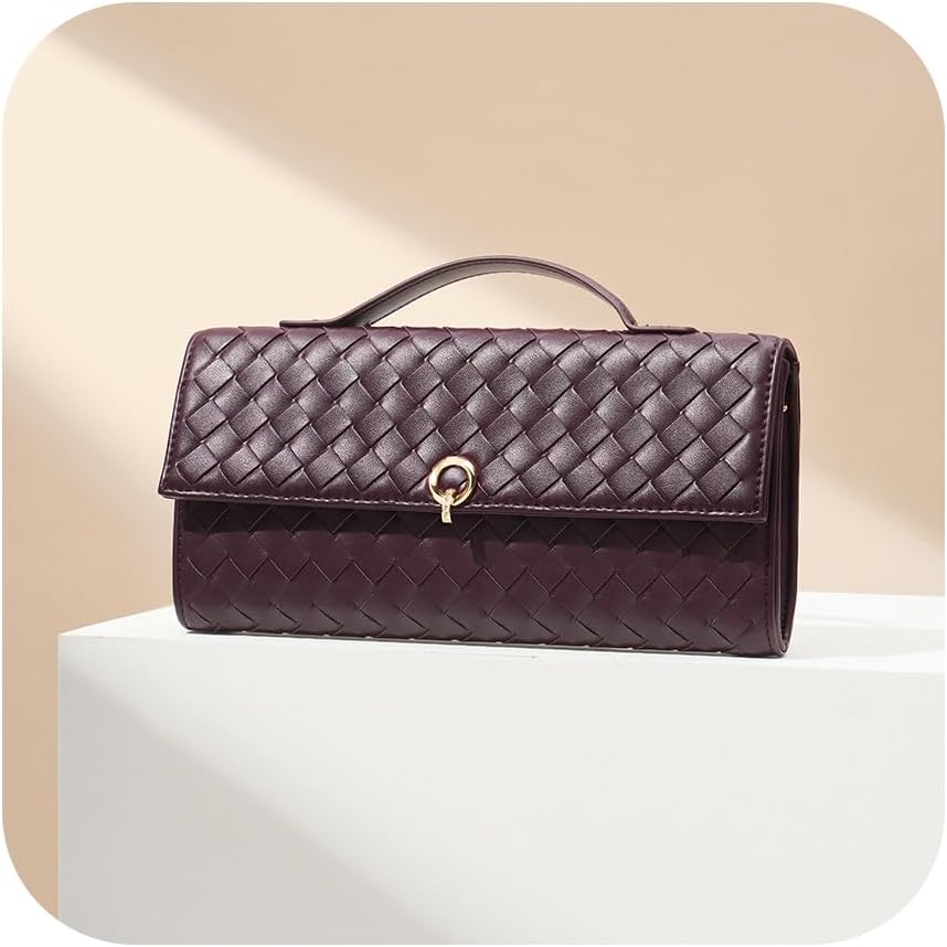CHUNLI Dressy Clutch Purses for Women, Crossbody Bags with Top Handle, Formal Evening PU Leather Flapover Handbag