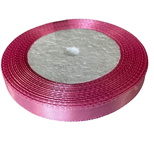 Dyanatic Satin Ribbon (10mm x 22m), 25 Yards Craft & Christmas Ribbon for Gift Wrapping Decorations, Hair Accessories