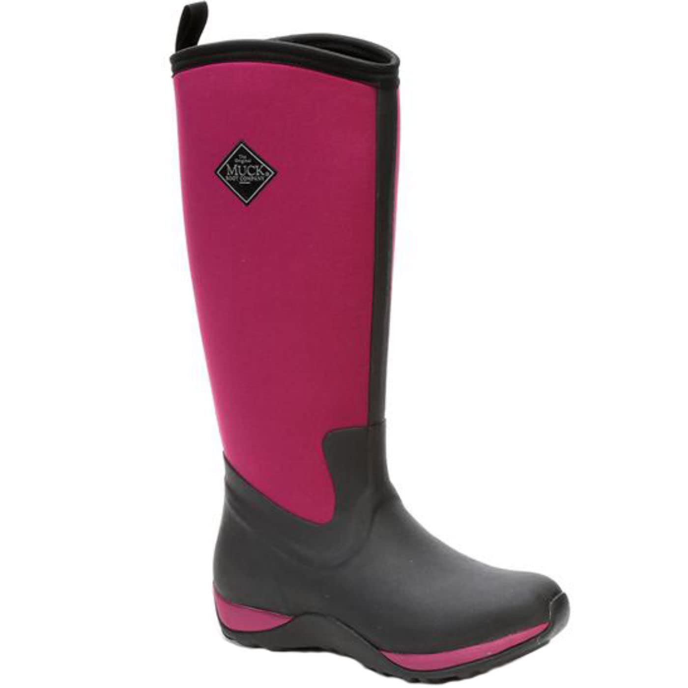 Muck Boots Women's Arctic Adventure Fleece Lined Waterproof Pull on Boot, Maroon, 3