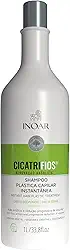 Inoar, Cicatrifios, Shampoo Reconstrutor, Hidratação Profunda e Redução de Volume, Pantenol, Creatina Vegetal e Rejucomplex®, Vegano – Para Cabelos Danificados ou Quebradiços, 1L