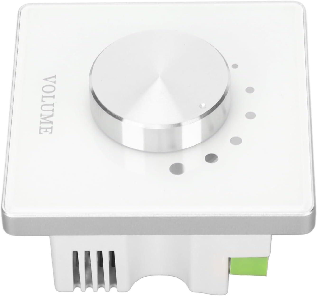 Wall Mount Plate Volume Control Knob, 2x25W Speaker Volume Controller, with Rotary Knob, for HiFi Home Audio Speakers