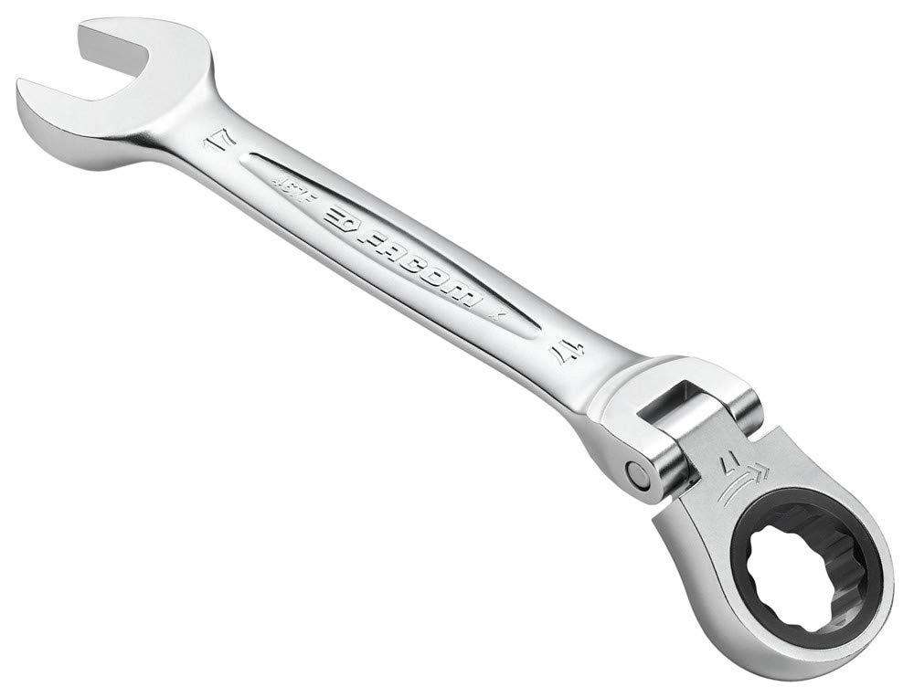 FacomRatchet Combination Spanner Metric Articulated, Silver, 15 mm 467bf.