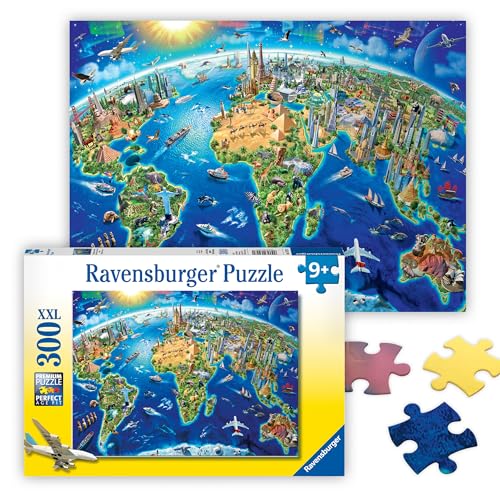 Ravensburger - Kinderpuzzle - Puzzle 300 Teile XXL - Karte der...