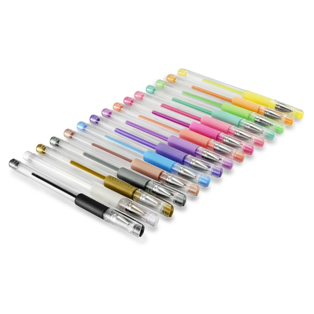 Hama Gel Pens, Set of 15 (Gel Pen Set, Pastel/Classic, Black/White/Blue/etc., for Children/Adults, Drawing, Painting - Image 3
