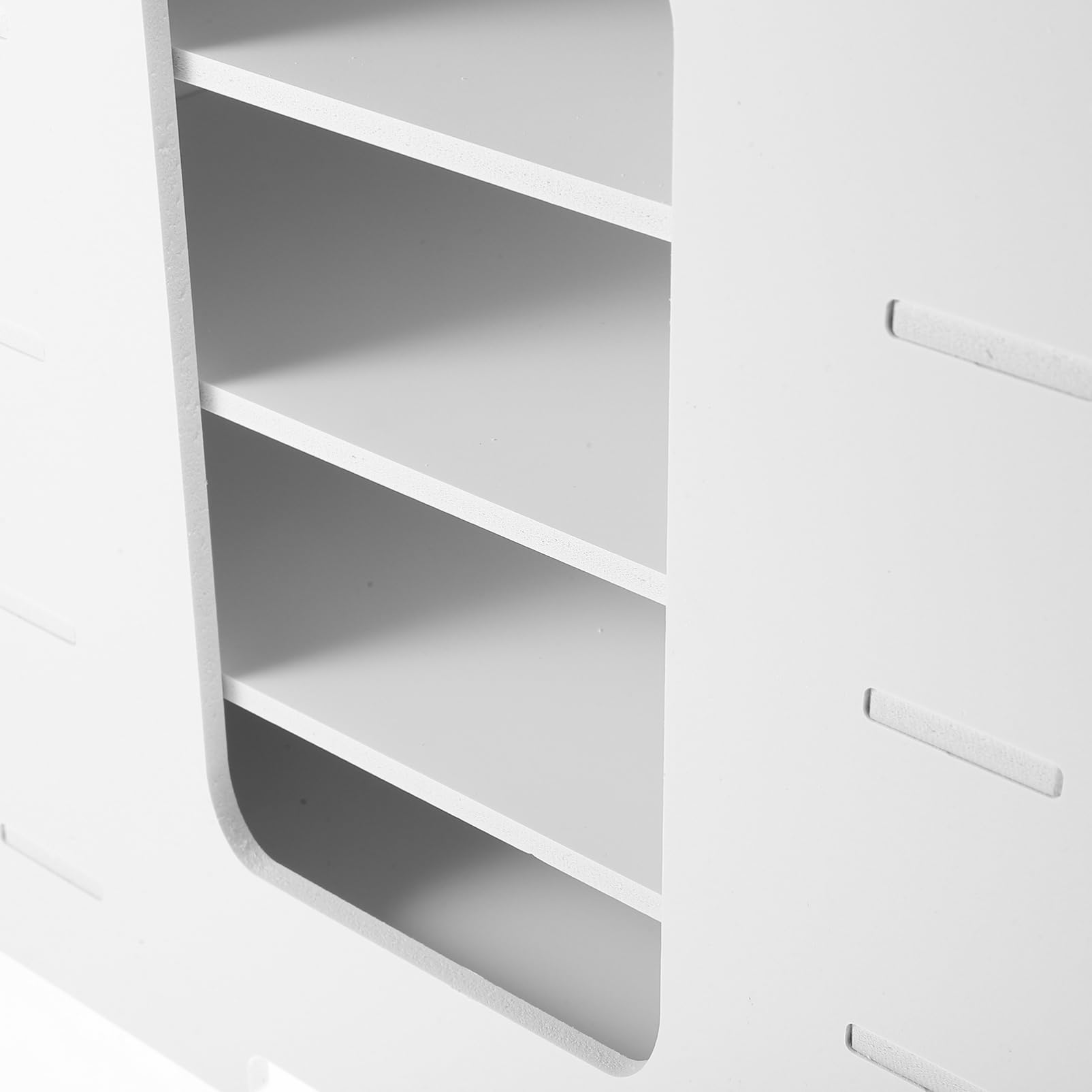 MAGICLULU Portadocumenti Da Tavolo in Materiale Composito Legno-plastica Organizzatore Di File Impilabile Per Scrivania Espositore Per Brochure e Lettere