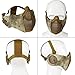 irsoft Mask, Lower Steel Mesh Mask Protective Half Face Mask UV Protection Glasses Comfortable and Cool Mask Goggles Set for Adult Men Women Children4