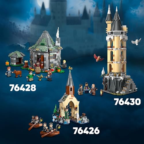 Harry Potter La Rimessa per le Barche del Castello di Hogwarts, Gioco per Bambini e Bambine da 8 Anni in su con 2 Barche Giocattolo, Rimessa da Costruire e 5 Minifigure, Idea Regalo 76426 - Lego - Immagine 6
