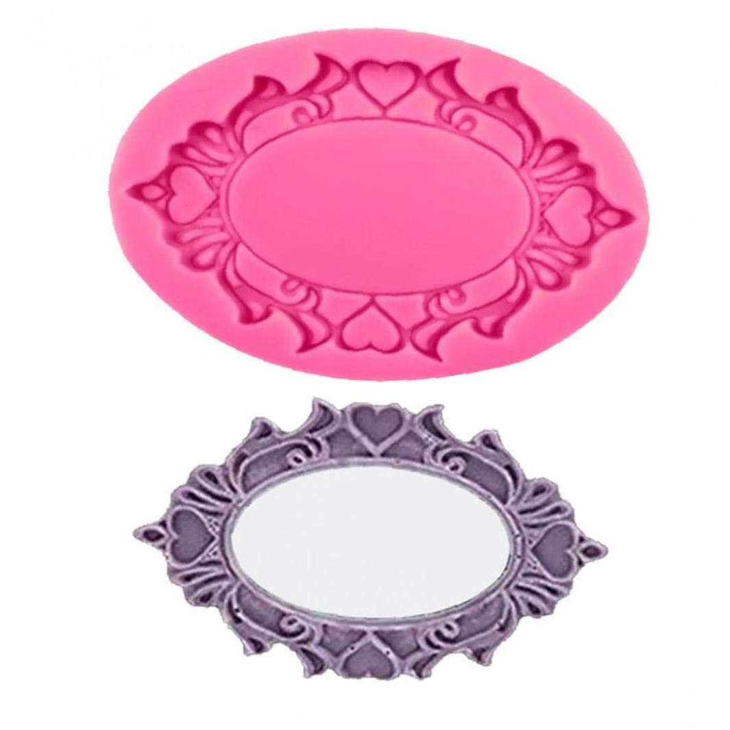 Casecover Cooking Moulds Retro Photo Frame Cake Mold, Baking Mould For Cookie Clay Ice Candy Jelly Chocolate Mirror Fondant Cake Decorating Tools 1Pc