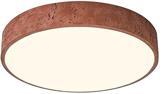 Lámpara de Techo WABI Sabi para decoración del hogar, Moderna lámpara LED Redonda roja para Dormitorio, Estilo Retro, Grande, de 3 Colores, para Sala de Estar, 48 W, semiempotrada, para restauran