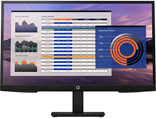 HP - PC 27h G4 Monitor con Casse Audio, Schermo 27" FHD IPS, Risoluzione 1920 x 1080, Tempo Risposta 5 ms, Regolazione Inclinazione - Altezza - Pivoting, Antiriflesso, DisplayPort, HDMI, VGA, Nero