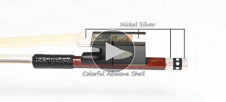 ●弓 Pernambuco Nickel Silver Advanced 4/4 ○弓 Pernambuco Nickel Gold Advanced 4/4 Pernambuco Nickel