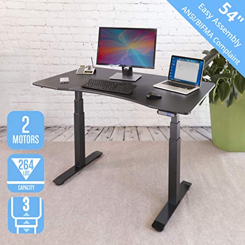 Seville Classics AIRLIFT Pro S3 54" SolidTop CommercialGrade Electric