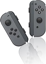 Aiifunlvoo Upgraded Joy-Pad for Switch/Lite/OLED, Wireless Replacement for Switch Joypad Support Wake-up Function and 6-Axis Gyroscope, L/R Switch Controllers Joypad with Wrist Straps (Gray)