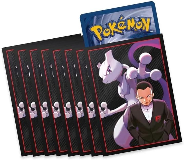 公式ポケモンTCGカードスリーブ - 運命のライバル ETB (ミュウツー) 65枚 - カードプロテクター - トーナメントリーガル。