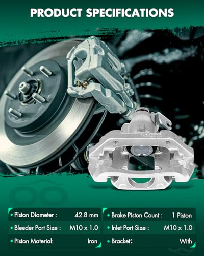 Image of SCITOO 18B5213 18B5212 Disc Brake Calipers Assembly with Bracket Fit For Ford For Flex 2009 For Lincoln For MKS 2009 2010 2011