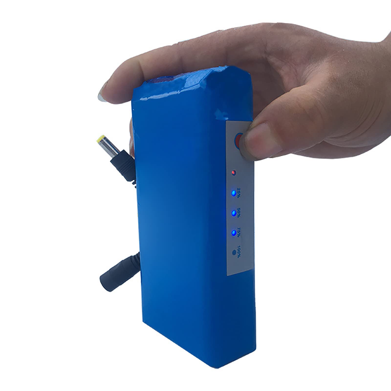 Batería Iones Litio 12 V CC Batería Iones Litio Polímero Litio Recargable Portátil con Cargador Adecuada para Cámaras Juguetes para Niños Herramientas De Iluminación, Etc.