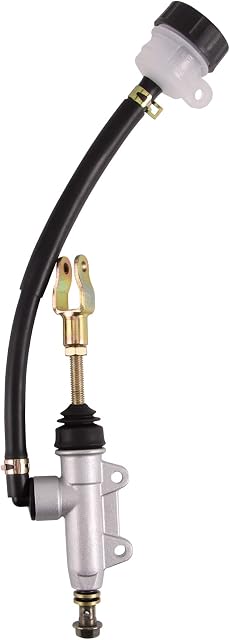 WOOSTAR Rear Foot Brake Master Cylinder with Fluid Reservoir Replacement for 110cc 125cc 150cc 200cc 250cc Taotao ATV 4 Wheeler Quad Dune Buggy Scooter
