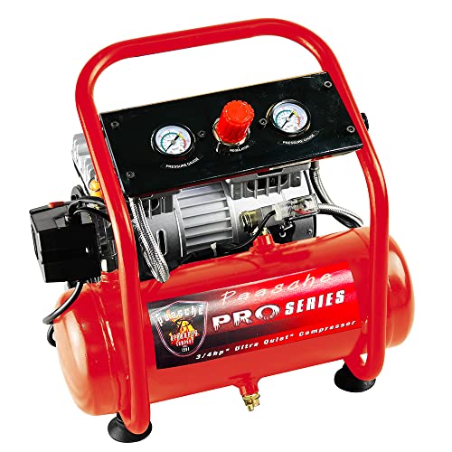 Paasche DC850R 3/4 HP Airbrush Compressor with Tank & Regulator Red