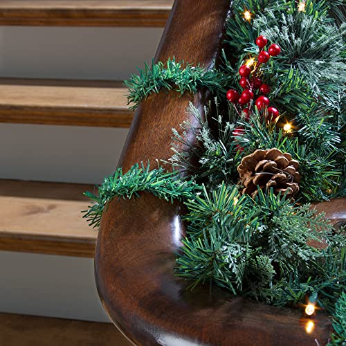 Haute Decor GarlandTies, 20 Pack 18 inches (Noble Fir) - Strong Greenery Twist Ties for Hanging Garland, Lights, Decorations