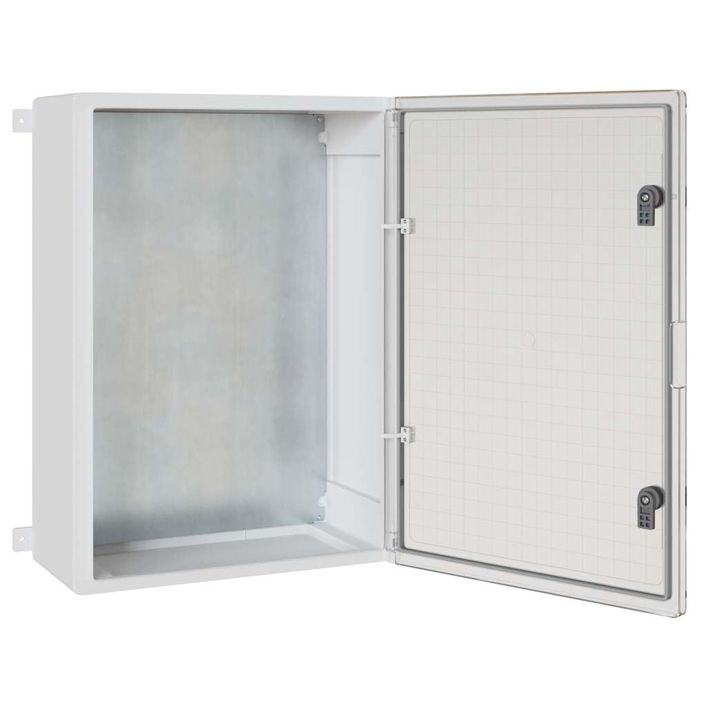 Armario de control de 57 x 24,5 x 70 cm de plástico ABS resistente, caja de control para interiores y exteriores con puerta transparente