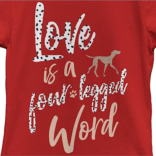 Disney Little, Big 101 Dalmations Four Legged Love Girls Short Sleeve Tee Shirt2