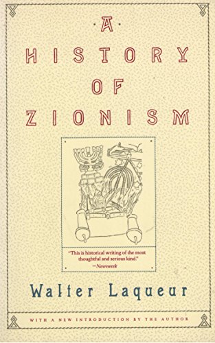 History of Zionism 0805208992 Book Cover