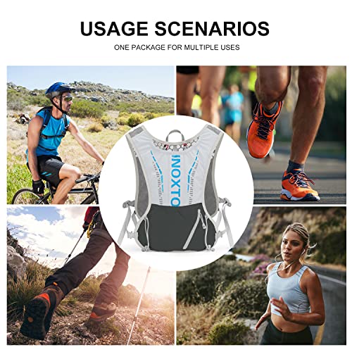 Image of INOXTO Hydration Vest Backpack, Lightweight Running Water Vest With 1.5L Bladder Bag for Hiking, Trail Running, Cycling, Marathon - Daypack for Women Men