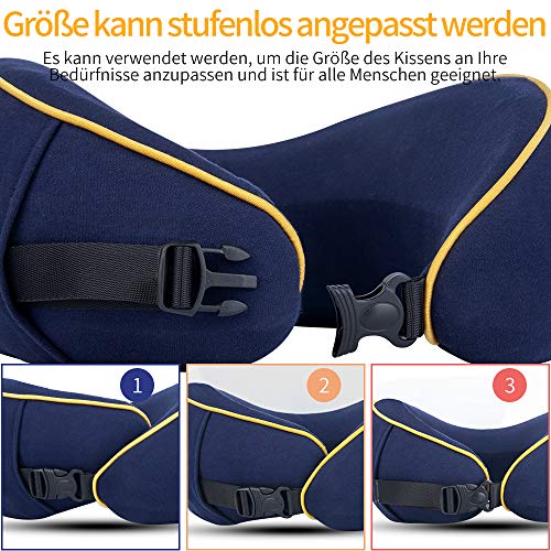 Yarrashop Reiskussen, nekkussen, slapen, 360 graden ondersteunende functie, traagschuim 2020, nieuwe stof, ergonomisch… - Image 4