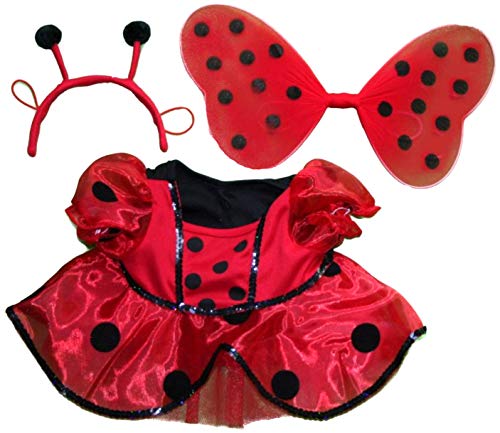 Ladybug Costume with Wings Outfit Teddy Bear Clothes Fits Most 14