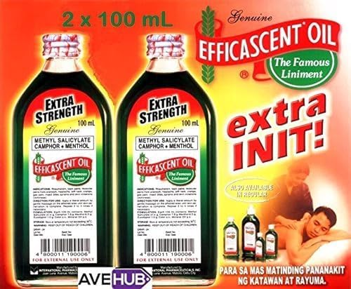 Efficascent Oil Extra Strength 100mL Counterirritant (2 Bottles x 100mL) by Efficascent Oil